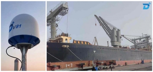 DITEL Dual Maritime VSAT Terminals Installed on A General Cargo Ship