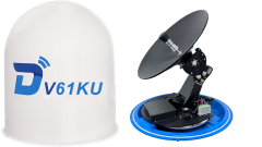 Ditel V61KU 65cm KU band 3-axis stabilized maritime VSAT antenna