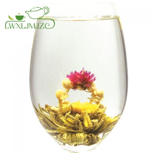 " Two Dragons Play Pearl" Blooming Flower Tea-Flowering Green Tea-Blooming Tea Ball