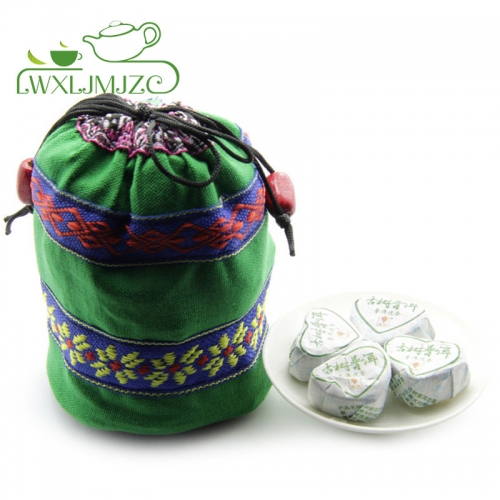 40pcs Heart Shaped Mini Tuo Raw Puerh Tea Sheng Pu'erh Tea in Gift Bag