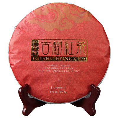 Yunnan диан Hong черный чай торт 357 грамм