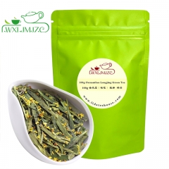 Длинный Цзин Зеленый чай с османтусской цветочной смесью