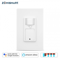 WiFi Switch with Microwave Sensor Light Smart Life APP Alexa Google Home Voice control Wall Light Push Switches