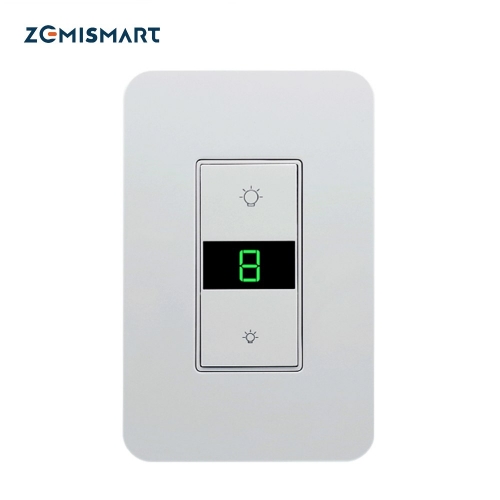 Zemismart WiFi US Dimmer Switch 110V  for Light with Display Screen Smart Life Alexa Google Home Enable