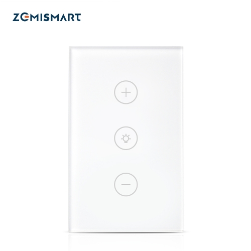 Zemismart US Dimmer Swith Touch Switch Work with Alexa Google Home Support Timer Brighter Control Home Automation