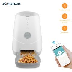 Zemismart Wifi Connect Cell Phone APP Remote Operate Auto Dog Cat Feeder Smart Pet Feeder