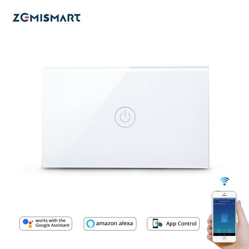 Zemismart US Tuya WiFi Light Switch No Neutral Wire Required One Two Three Gang  Alexa Google Home Assistant Smart Life Control