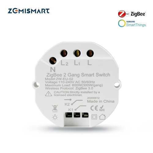 Switch Module 1/2/3/ 4gang/ Way 110V-240V Tuya/Smart Things Hub