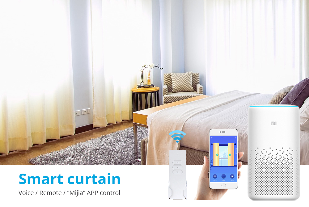 Zemismart Mi home Control Smart Curtain Work with Mi Home