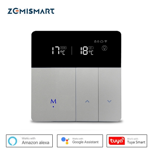 Water Floor Heating Thermostat Work with Alexa Google Home Smart WIFI Control external Temperature Controller 20A 200-240V