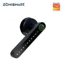 Zemismart Tuya Smart Fingerprint Lock Intelligent Security Door Lock Encryption Work With Smart Life App Passward Unclock