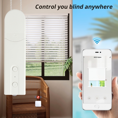 Diy Motorized Your Tranditional Roll Shade Tuya Zigbee Which With Bean Or Cord Chain Smart Home Automation Support App Timer Remote Control