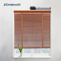 Zemismart Electric Aluminum Blind Smart Shutters shades Wooden Tuya Smart Life Alexa Googl Home Control