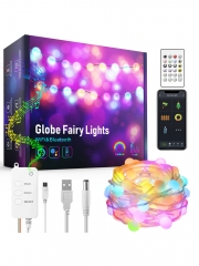Zemismart WiFi Smart Globe Fairy Lights IP65 WaterProof RGB LED Strip Light Tuya Remote Christmas Tree Lights Decor USB Alexa Google Home