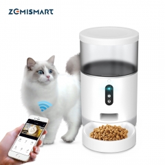 Zemismart Wifi Automatic Pet Feeder Smart Cat Dog Food Dispenser Remote Control APP Timer Supplier