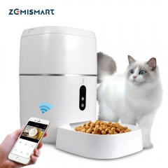 Zemismart 6L Tuya WiFi Smart Pet Feeder with HD Night Vision Video Food Dispenser Alexa Google Home Automatic Feeding Cat Dog