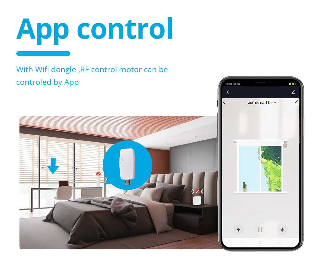 Zemismart Zigbee Dongle For AM15 Smart App Control Mini Design