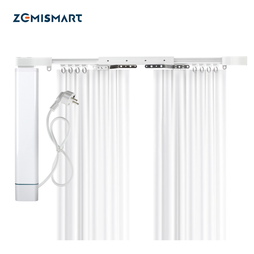 Timer Electric Curtain Track DIY Smart WIFI Curtain Rail Wave Curtain Gliders 