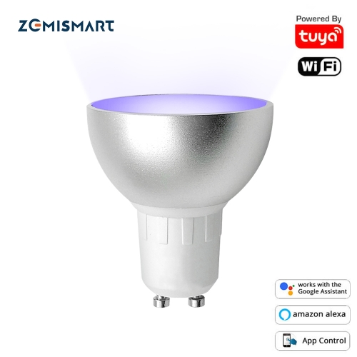 Gu10 WiFi Bulb Alexa Google Home Assistant  Tuya Smart Life APP Remote Control RGB LED Light Dimmer Lamp Ampoule Led GU10