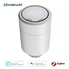 Zemismart Tuya ZigBee3.0 Smart Radiator Actuator Programmable Thermostatic Radiator Valve Temperature Controller Voice Control via Alexa