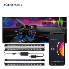 Zemismart LED Car Light Strip RGB Daytime Running Light Flexible Strip 5V Music Rhy thm App Control