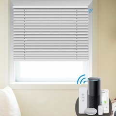 Zemismart WiFi Electric Smart Rutters Punch Free Curtain Built in Battery with Aluminum Blinds Shade  Alexa Google Home Timer App Control
