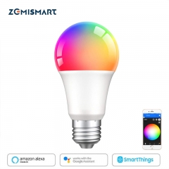 Zemsmart Tuya Zigbee 3.0 Bulb RGBW E27 Led Lighting Work with Smarthings Smart Life Alexa Google Home Control