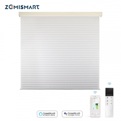 Zemismart Finished Shangri-La Blind Smart Wifi motor Built-in Battery Tuya Alexa Google Home