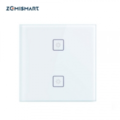 Zigbee 3.0 2 Gangs EU Wall Light Switch Work With Amazon Alexa Google Home via SmartThings Bridge APP Phone Voice Control