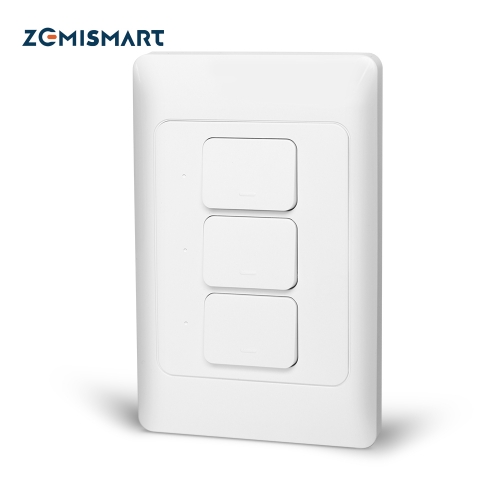Zemismart zigbee wall light switches Neutral Optional 1 2 3 gangs physics smart switch  alexa tuya google house smartthings 110v to 220v