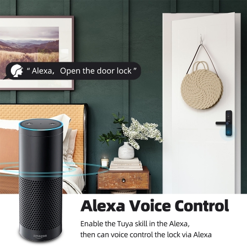 Zemismart Tuya Zigbee Alexa Voice Control Door Lock Intelligent 