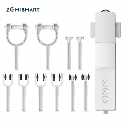 Zemismart Tuya Blue Tooth Electric Curtain Robot Rechargeable Motor For Roman Rod I Type U Type Tracks Alexa Google Assistant Control