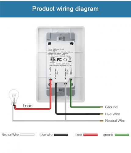 No Neutral Wall Switch WiFi Light Switch Smart Switch Home Automation Smart  Home Tuya Switch Remote Control Remote Control Switch WiFi Switch Alexa  Moes - China Wall Switch No Neutral, Light Switch