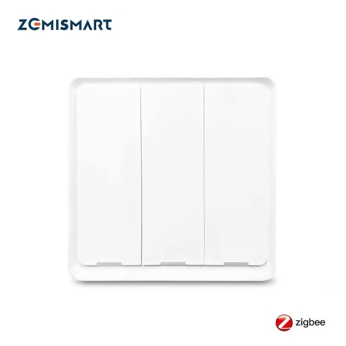 Zemisamrt Tuya Zigbee Light Switch No Neutral 1 2 3 Gangs Interruptor Remote Control Alexa Google Home Wall Push Button Switches