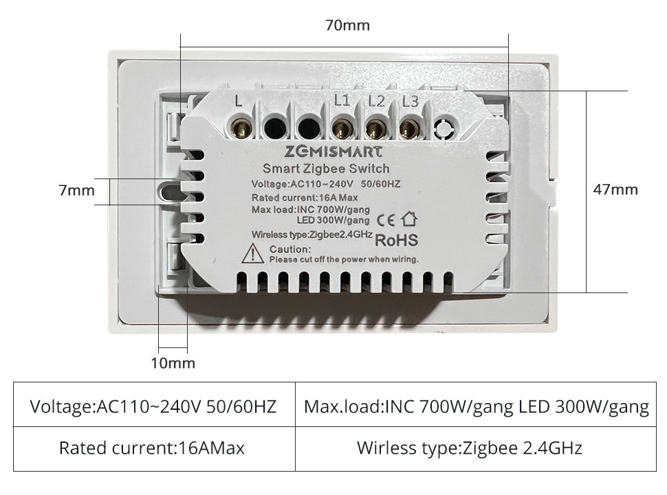 Comprar Interruptor Inteligente Zemismart DS101 Individual - WiFI