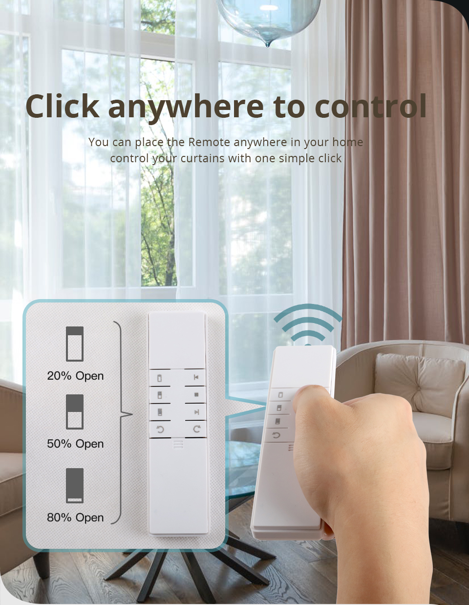 Tuya Wifi Smart Electric Curtain Robot Automatic Open Remote - Temu