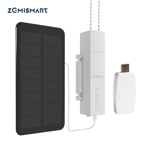 Zemismart New Version Tuya Wifi Smart Blind Driver Solar Panel Optional Roller Shade Motor Power By Battery Alexa Google Home Yandex