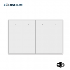 Zemismart Tuya WiFi Neutral Wall Light Switch 110V 220V Push Button Switch Smart Life Alexa Google Home Remote Control