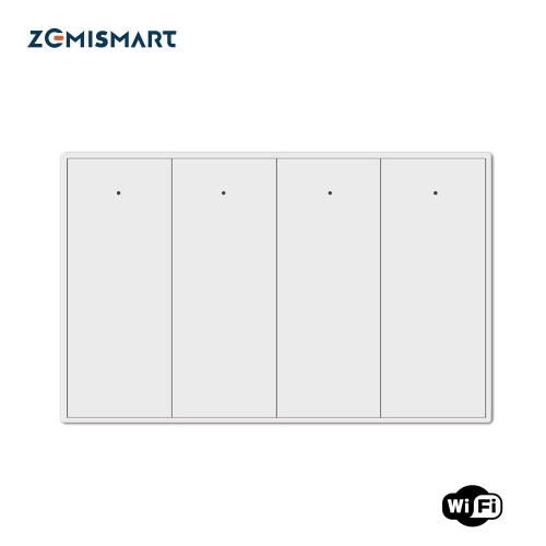 Zemismart Tuya WiFi Neutral Wall Light Switch 110V 220V Push Button Switch Smart Life Alexa Google Home Remote Control