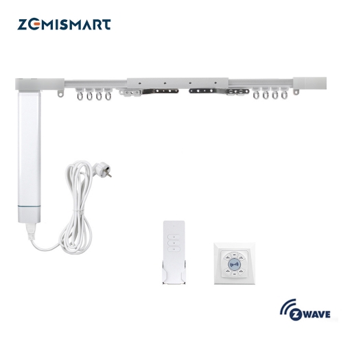 Zemismart Smartthings Control Z-wave Motorize Curtain  With Track Customized Smart Curtains Smartthing Control