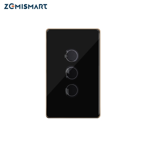 Zemismart Tuya Zigbee Smart Tempered Glass Wall Panel Light Touch Switch Alexa Google Home Siri Control Zemismart Homekit Switch