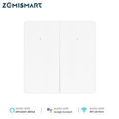 Zemismart Tuya WiFi Smart Light Switch Alexa Google Home Smart Life Voice Control Neutral Required EU Wall Push Button Switches
