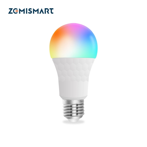 ZemismartTuya Zigbee E27 9W Smart LED Light Bulb Dimmable Spotlighting Music Sync Atmosphere Light RGBCW Lamp Alexa Google Home