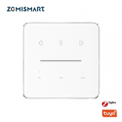 Zemismart Tuya Zigbee Curtain Switch for Roller Shade Motor Smart Shutter Switch with Percentage Control Alexa Google Home