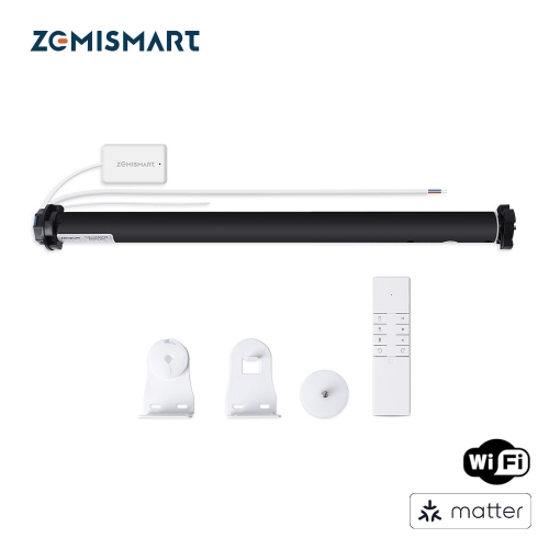 Zemismart WiFi Matter-certified  Roller Shade Motor for 37mm Home App Google Home App SmartThings App Control