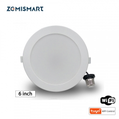 Zemismart US 6 inch WiFi RGB Led Downlight Alexa Google Recessed Lamp Smart Life APP Control Ceiling Light