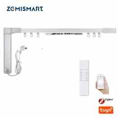 Zemismart Tuya Zigbee Curtain  Motor with Track Zigbee 3.0 Electric Smart Curtain