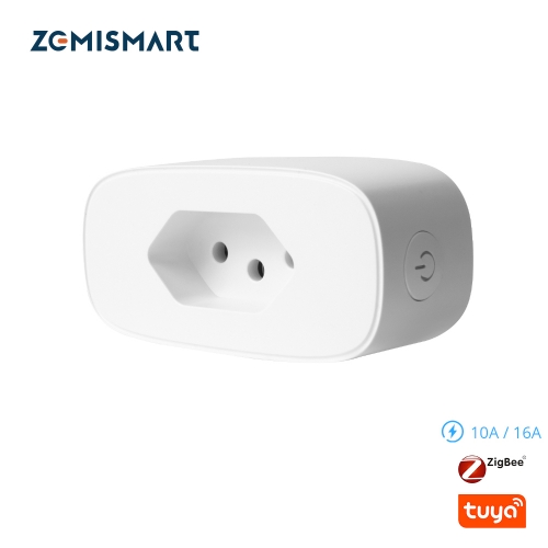 Zemismart Brazil Smart Tuya Zigbee Socket BR Plug Wireless Outlet Timing  Plug 16A Energy Monitor Alexa Google Home Smart Home Control