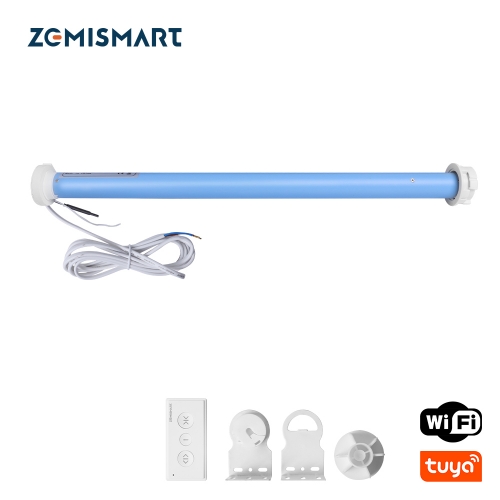 Zemismart Tuya Smart WiFi Roller Blind Motor for 37 38mm Tube Electric Curtain Shade Engine Smart Life APP Alexa Google Home Voice Control