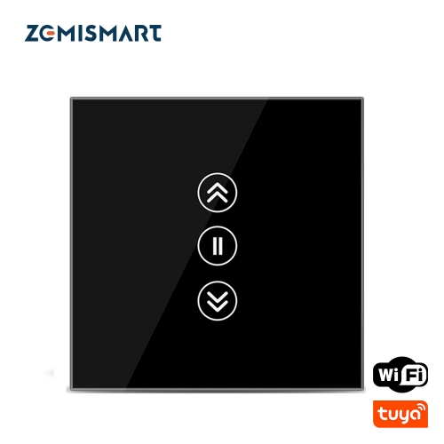 Zemismart Tuya WiFi Curtain Switch Alexa Echo Google Home Touch Control 110V 220V